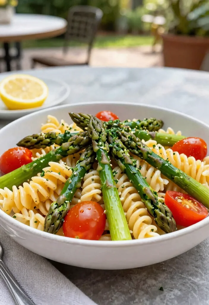 13 Easy Gluten Free Pasta Salad Recipes Perfect for Potlucks and Picnics - 7. Zesty Lemon Asparagus Pasta Salad 1