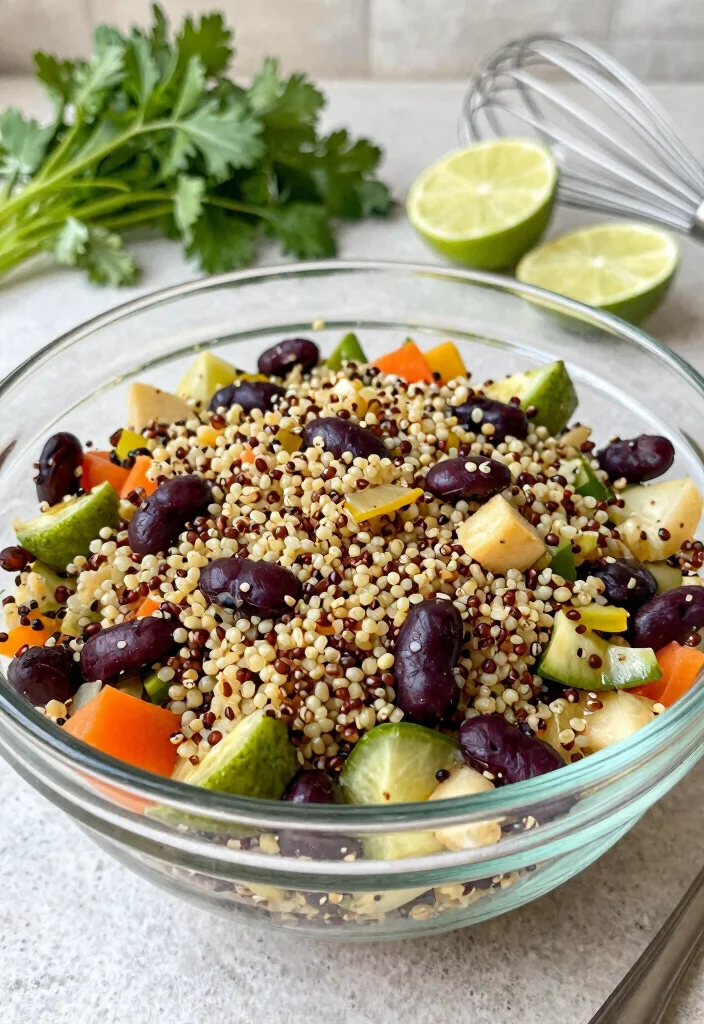13 High Protein Gluten Free Meals to Fuel Your Body and Keep You Full - 1. Quinoa and Black Bean Salad 1