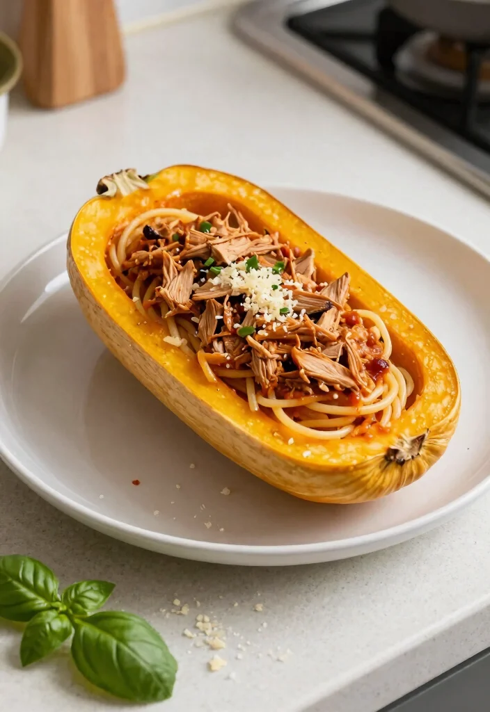 13 High Protein Gluten Free Meals to Fuel Your Body and Keep You Full - 13. Spaghetti Squash with Turkey Marinara 1
