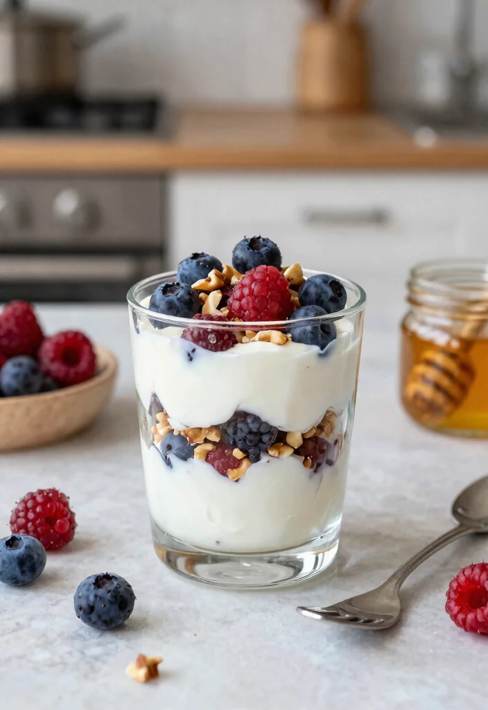 13 High Protein Gluten Free Meals to Fuel Your Body and Keep You Full - 3. Greek Yogurt Parfait with Nuts and Berries 1