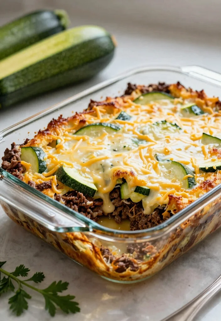 14 Easy Gluten Free Ground Beef Recipes Budget Friendly and Delicious - 3. Ground Beef and Zucchini Casserole 1