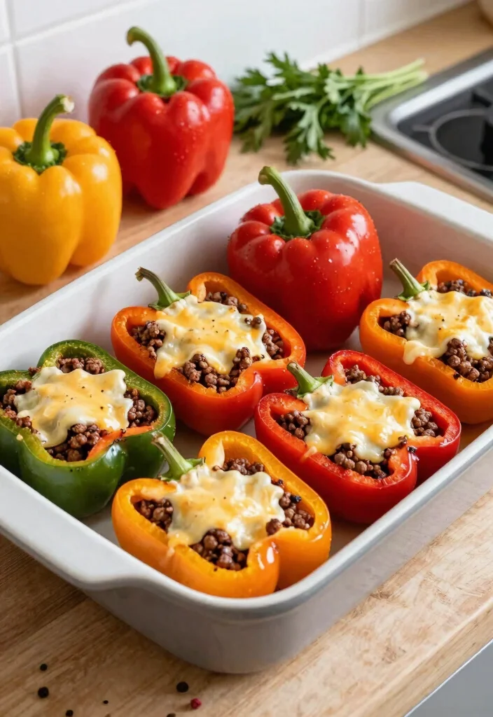 14 Easy Gluten Free Ground Beef Recipes Budget Friendly and Delicious - 4. Stuffed Bell Peppers 1