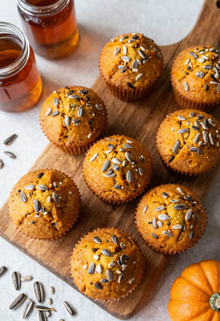 14 Easy Gluten Free Pumpkin Muffins Recipes Spiced Moist and Perfect for Fall - 11. Pumpkin Muffins with Sunflower Seeds 1