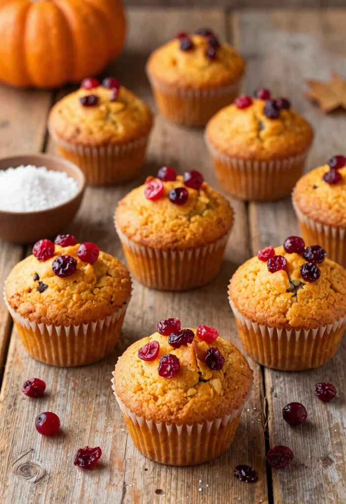 14 Easy Gluten Free Pumpkin Muffins Recipes Spiced Moist and Perfect for Fall - 12. Pumpkin Muffins with Dried Cranberries 1