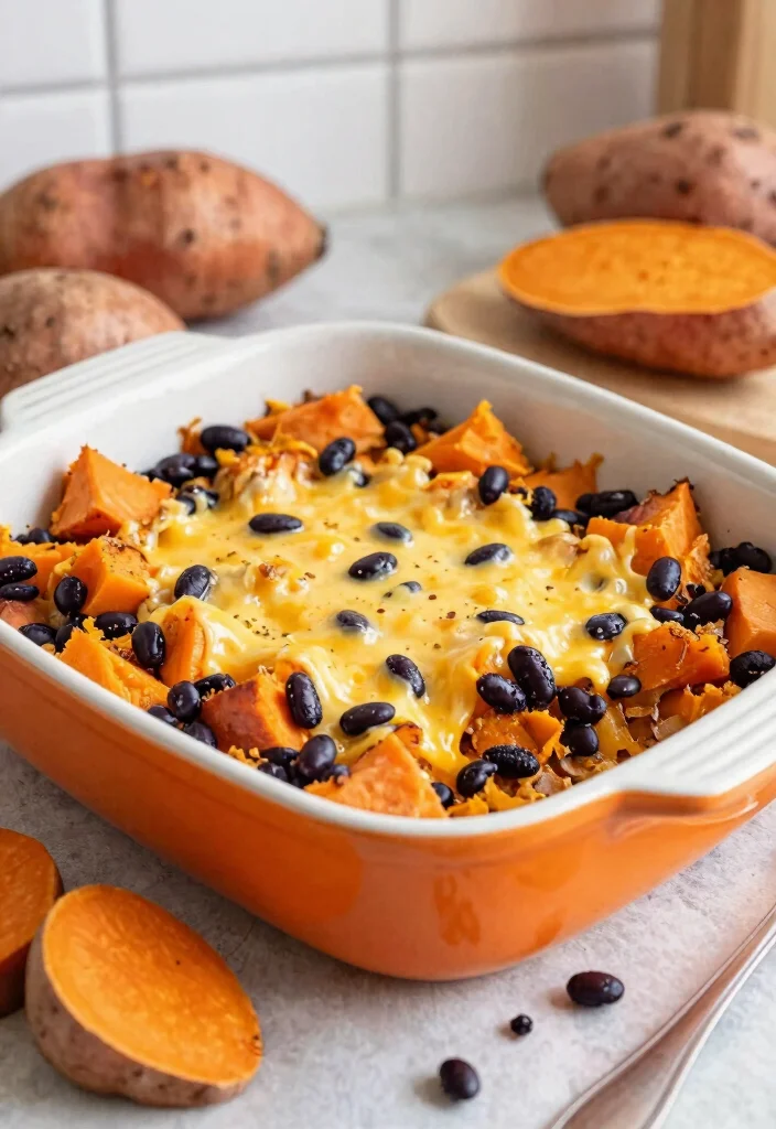 15 Easy Gluten Free Casserole Recipes Hearty One Dish Dinners - 4. Sweet Potato and Black Bean Casserole 1