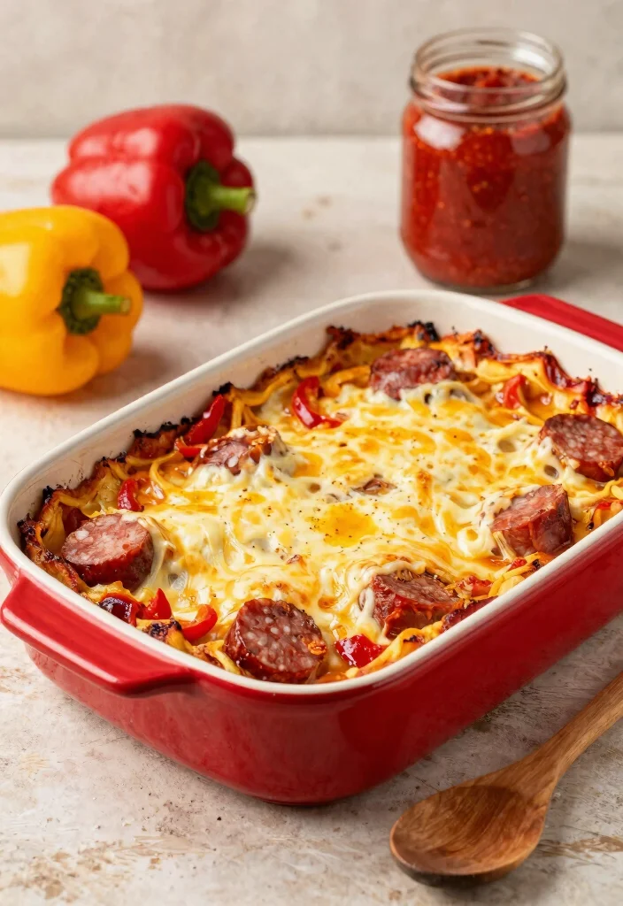 15 Easy Gluten Free Casserole Recipes Hearty One Dish Dinners - 5. Italian Sausage and Peppers Casserole 1