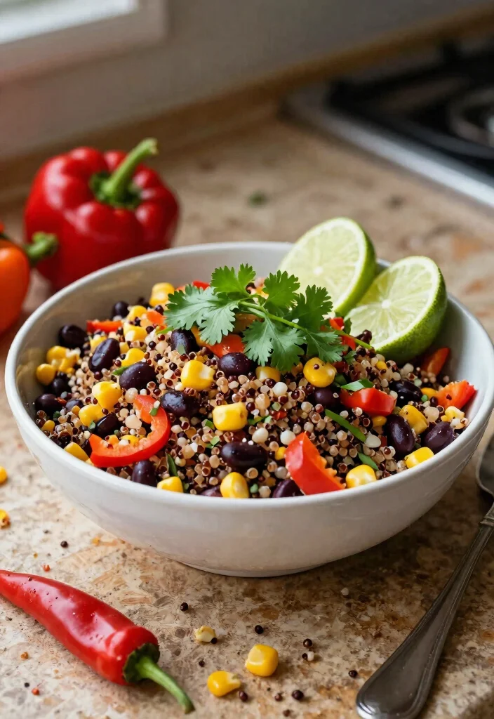 15 Easy Gluten Free Meals Quick Simple and Allergy Friendly - 1. Quinoa and Black Bean Salad 1