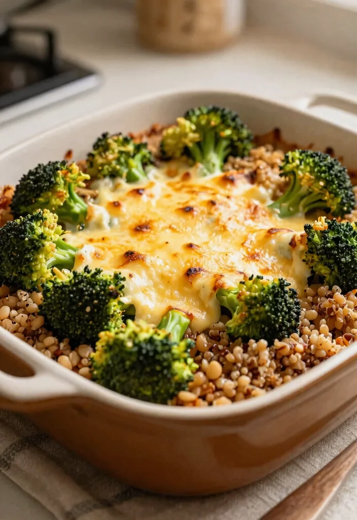 15 Easy Gluten Free Meals Quick Simple and Allergy Friendly - 10. Broccoli and Cheese Quinoa Bake 1