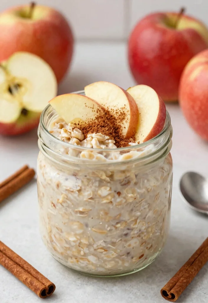 15 Easy Gluten Free Meals Quick Simple and Allergy Friendly - 13. Apple Cinnamon Overnight Oats 1