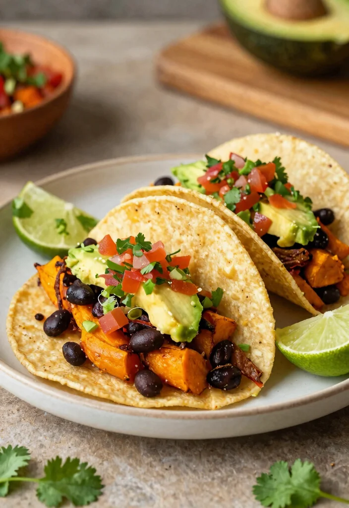 15 Easy Gluten Free Meals Quick Simple and Allergy Friendly - 4. Sweet Potato and Black Bean Tacos 1