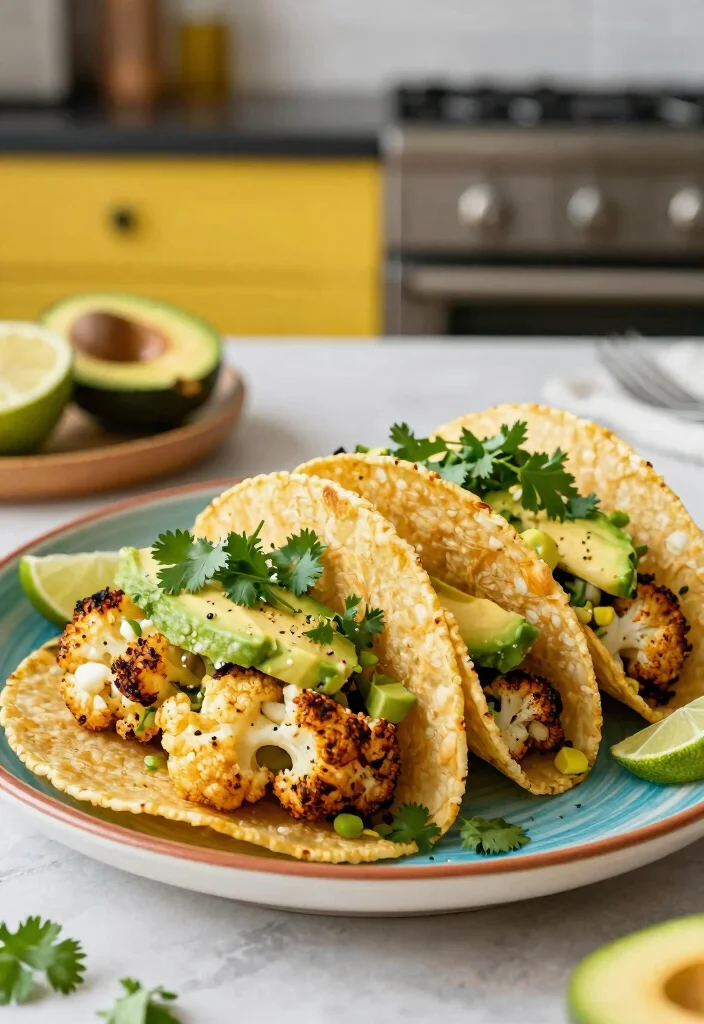 15 Easy Gluten Free Meals Quick Simple and Allergy Friendly - 8. Roasted Cauliflower Tacos 1