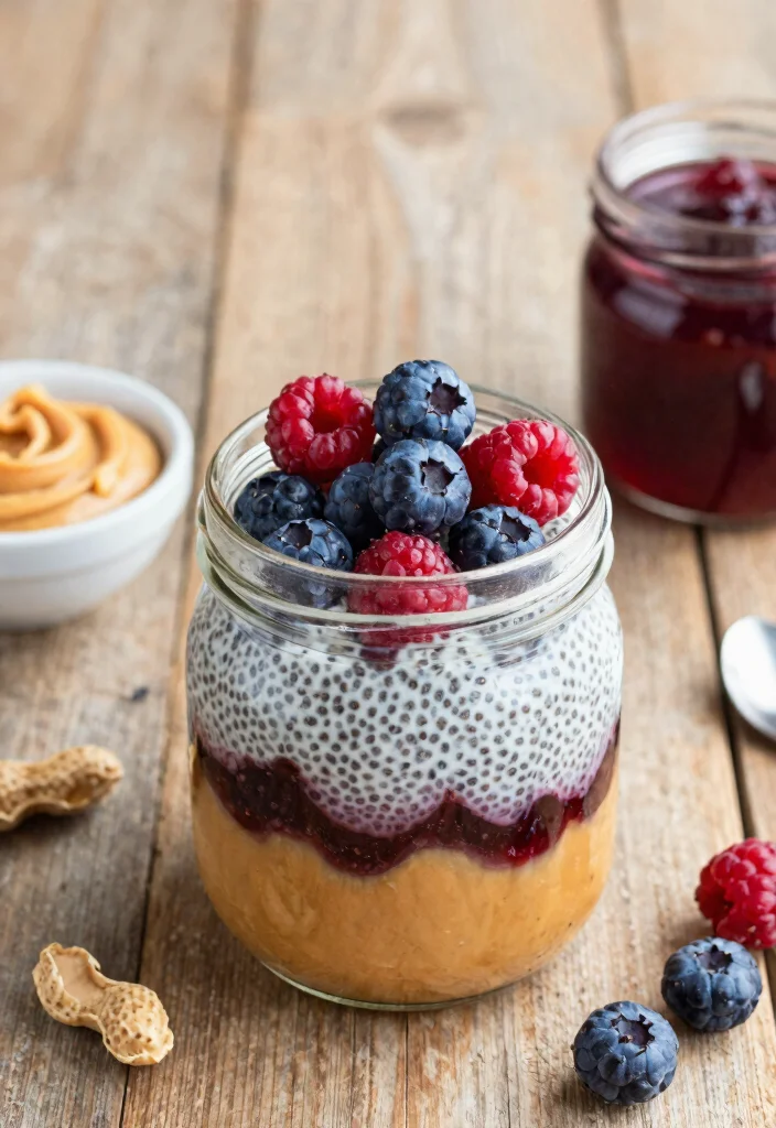 15 Healthy Gluten Free Recipes Clean Nutritious and Easy to Make - 14. Peanut Butter and Jelly Chia Pudding 1