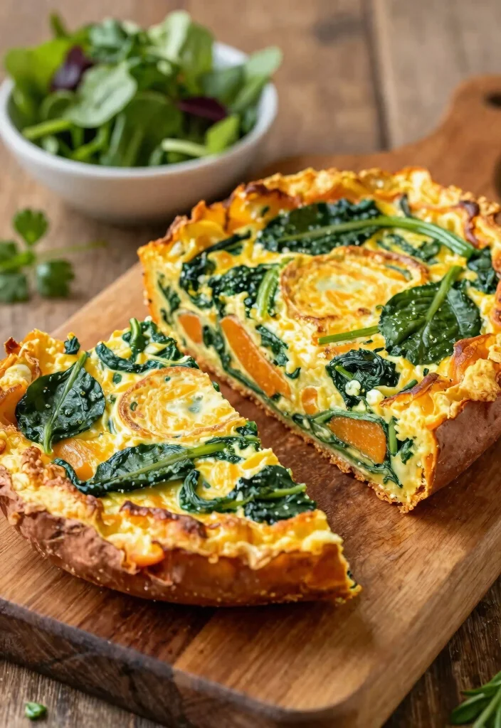 15 Healthy Gluten Free Recipes Clean Nutritious and Easy to Make - 2. Sweet Potato and Spinach Frittata 1