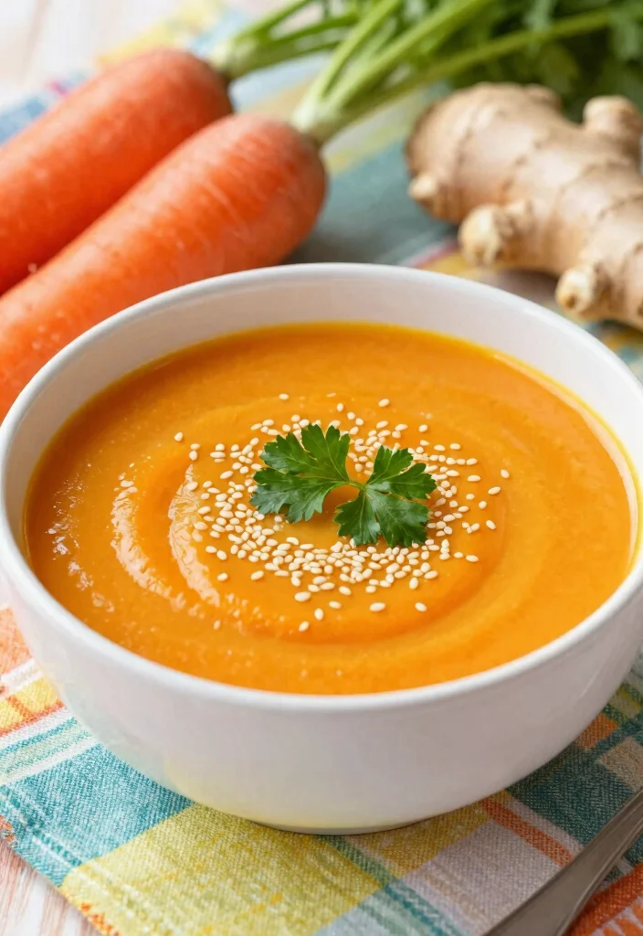 15 Hearty Gluten Free Soup Recipes Warm Comforting and Easy to Make - 10. Carrot Ginger Soup 1