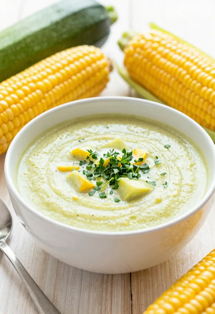 15 Hearty Gluten Free Soup Recipes Warm Comforting and Easy to Make - 15. Zucchini and Corn Soup 1
