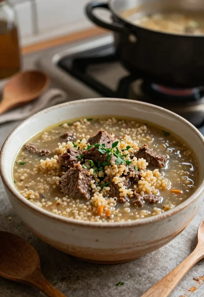 15 Hearty Gluten Free Soup Recipes Warm Comforting and Easy to Make - 7. Beef and Barley Soup 1
