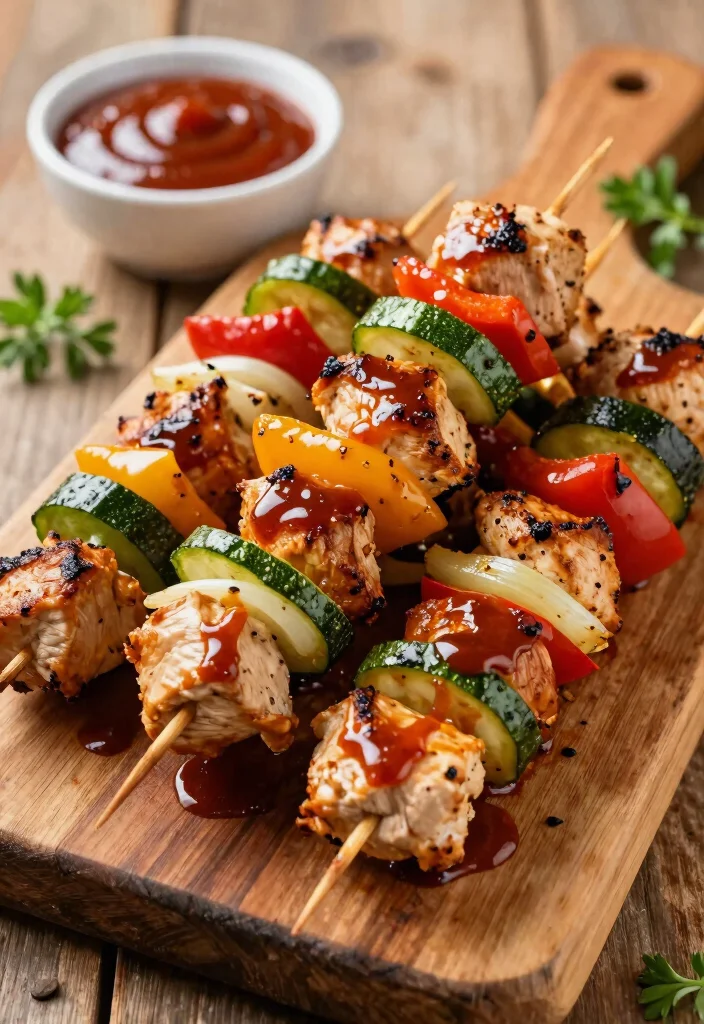 15 Juicy Gluten Free Chicken Recipes Perfect for Weeknight Dinners - 5. BBQ Chicken Skewers 1