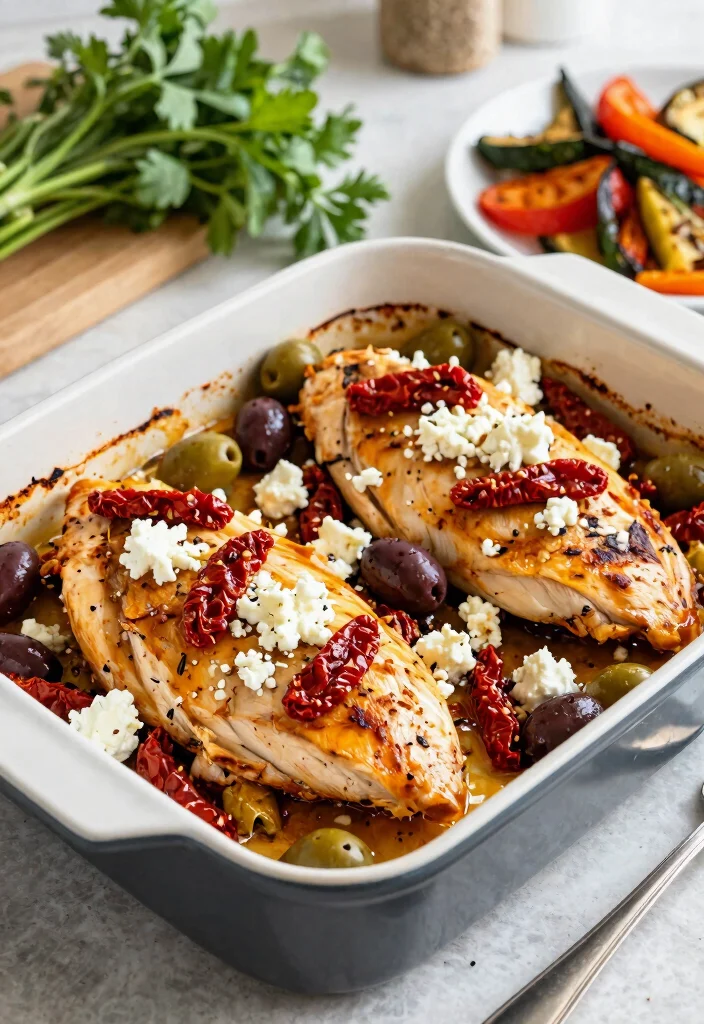 15 Juicy Gluten Free Chicken Recipes Perfect for Weeknight Dinners - 6. Mediterranean Chicken Bake 1