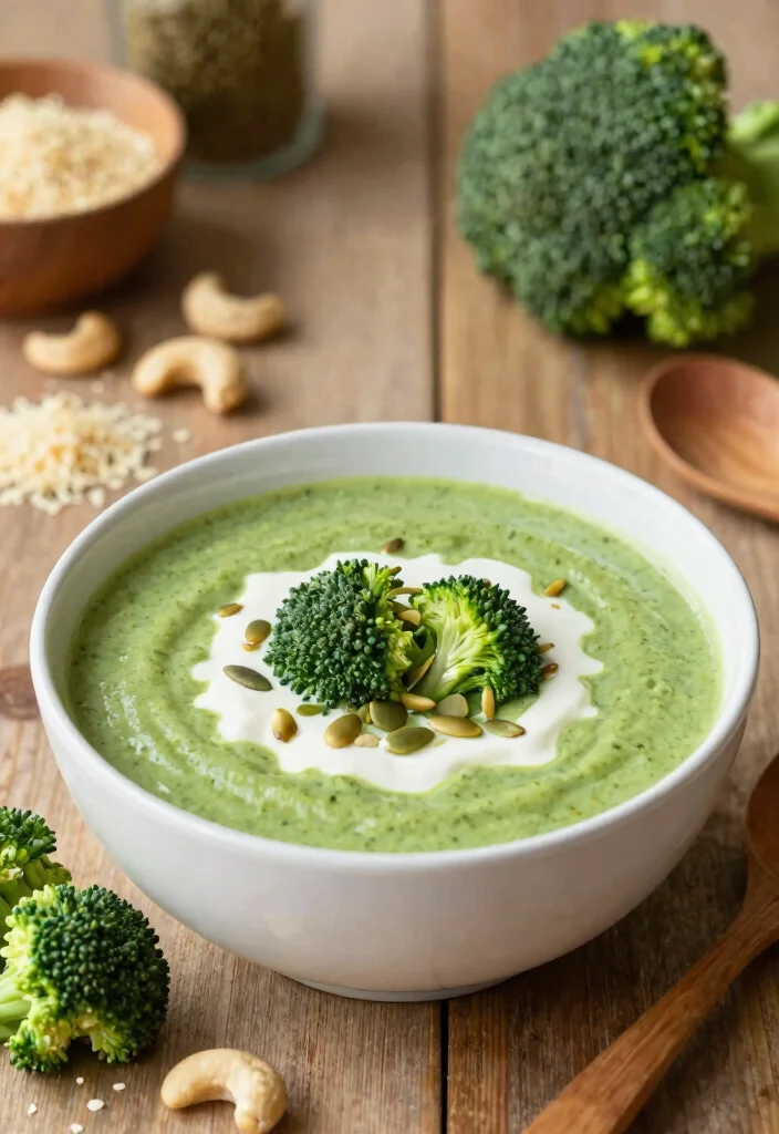 7 Creamy Healthy Broccoli Cheese Soup Recipes Light and Comforting - 2. Vegan Broccoli Cheese Soup 1