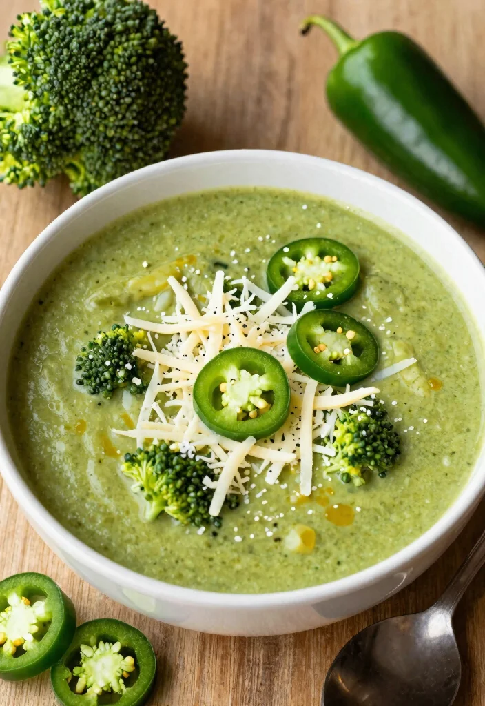 7 Creamy Healthy Broccoli Cheese Soup Recipes Light and Comforting - 5. Spicy Broccoli Cheese Soup 1