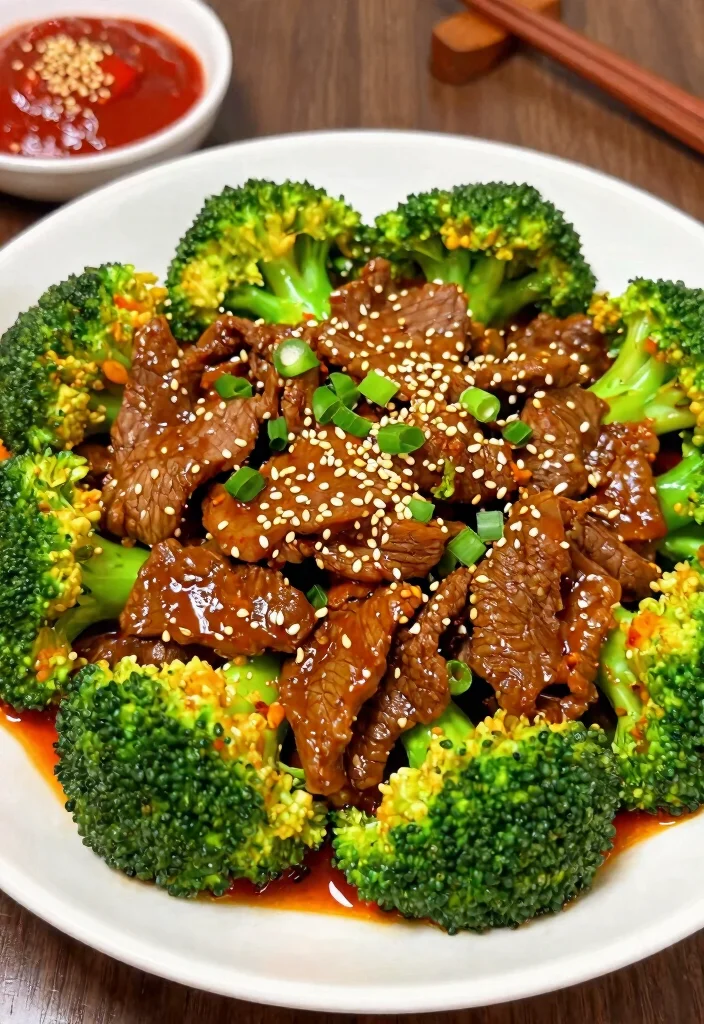 7 Easy Healthy Beef and Broccoli Recipes Better Than Takeout - 2. Spicy Korean-Style Beef and Broccoli 1