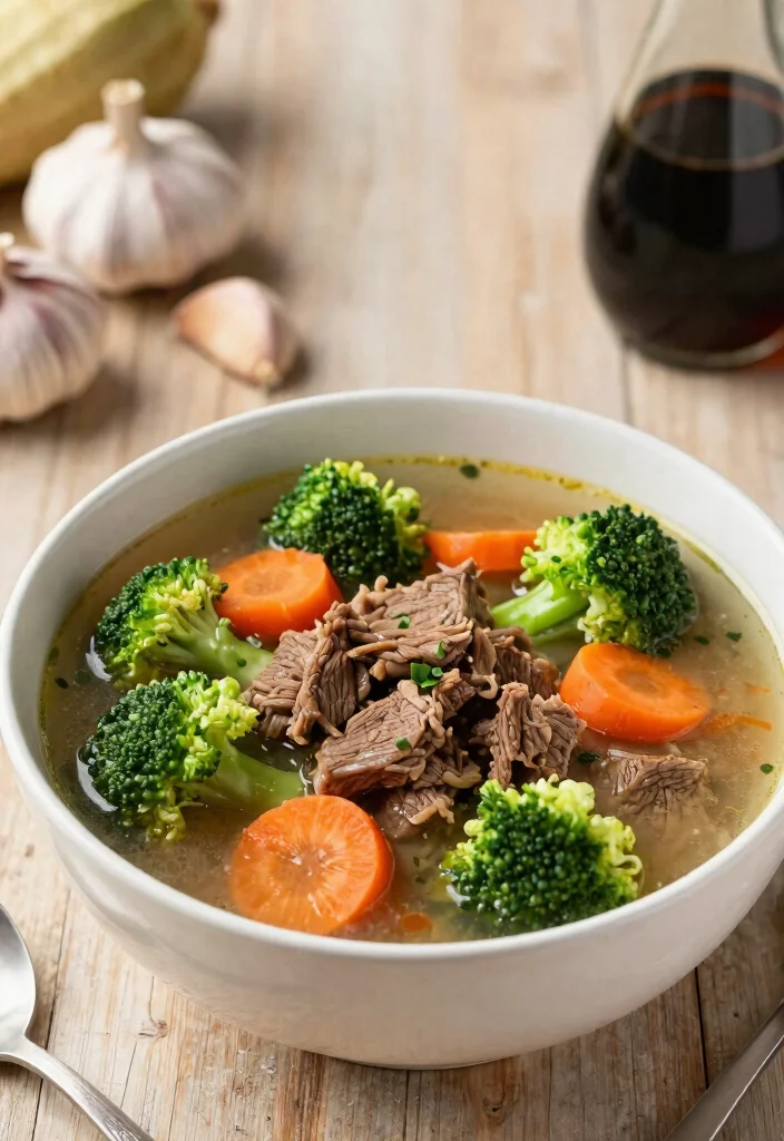 7 Easy Healthy Beef and Broccoli Recipes Better Than Takeout - 5. Healthy Beef and Broccoli Soup 1