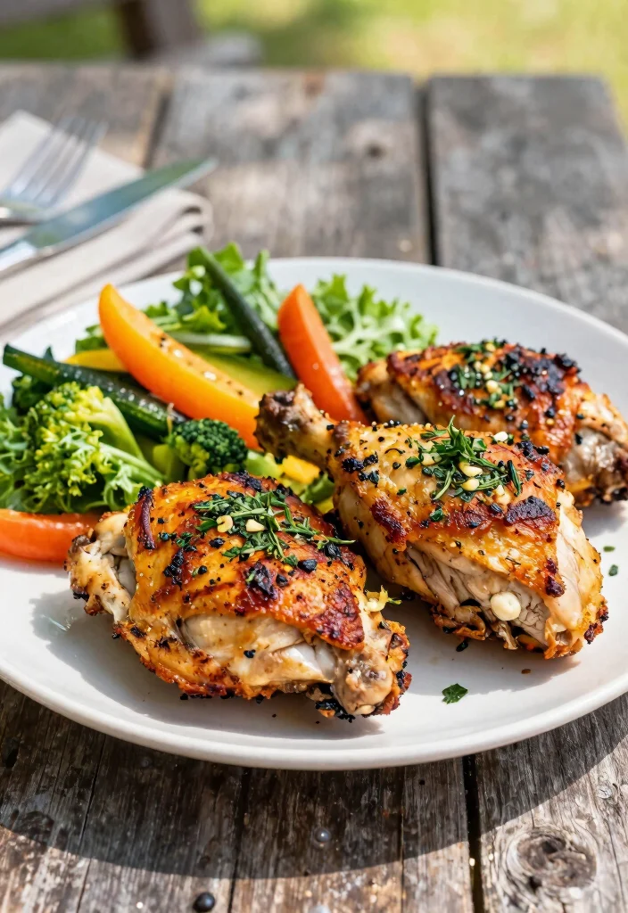 7 Easy Healthy Grilled Chicken Recipes Perfect for Summer Cookouts - 6. Herb-Garlic Grilled Chicken Thighs 1