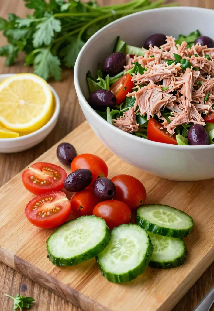 7 Easy Healthy Tuna Salad Recipes Light Fresh and Protein Packed - 1. Classic Mediterranean Tuna Salad 1