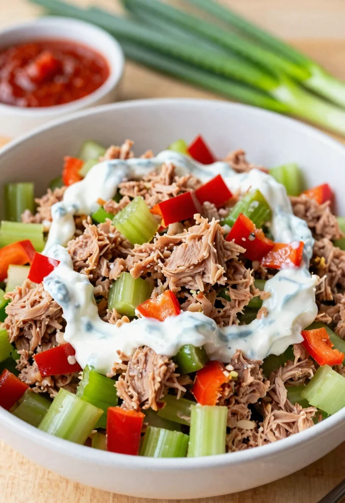 7 Easy Healthy Tuna Salad Recipes Light Fresh and Protein Packed - 3. Spicy Sriracha Tuna Salad 1