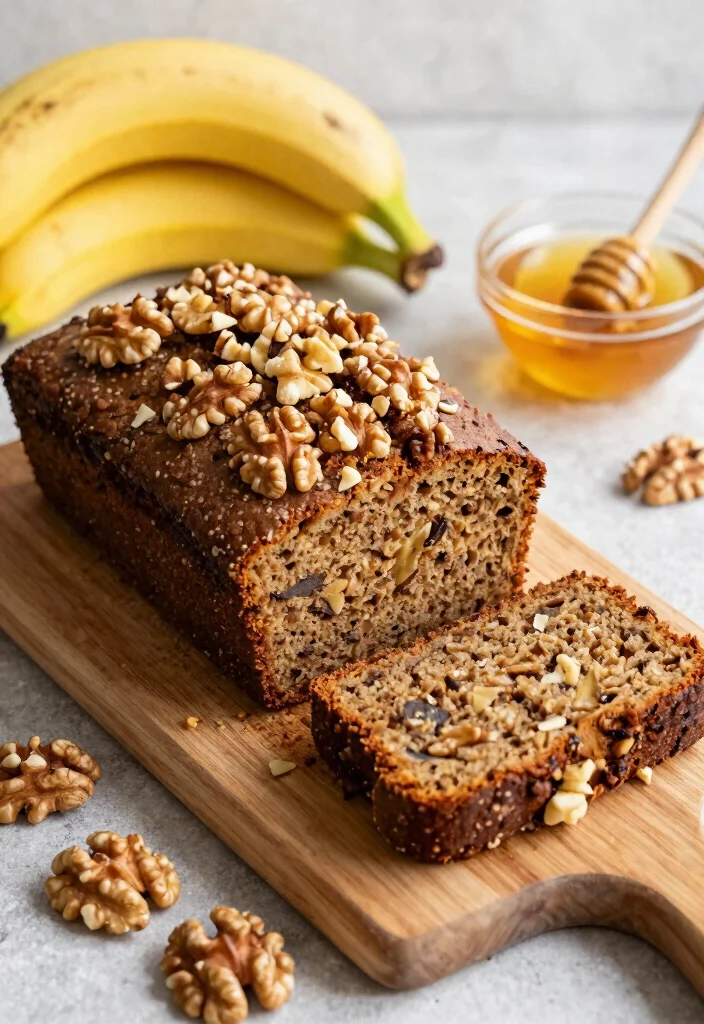 8 Best Healthy Banana Bread Recipes: Moist, Naturally Sweet, and Guilt-Free - 4. Nutty Banana Bread with Walnuts 1