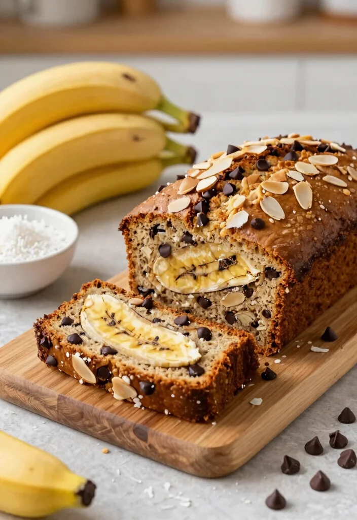8 Best Healthy Banana Bread Recipes: Moist, Naturally Sweet, and Guilt-Free - 8. Almond Joy Banana Bread 1