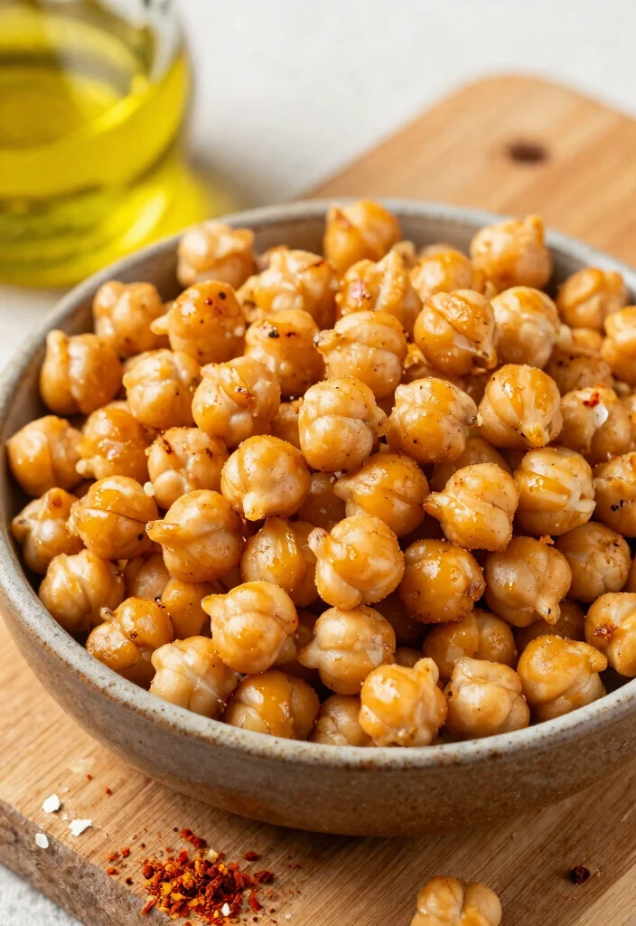 8 Best Healthy High Protein Snacks to Crush Hunger Between Meals - 1. Crunchy Roasted Chickpeas 1