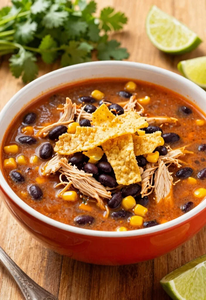 8 Classic Healthy Chicken Noodle Soup Recipes Warm Light and Comforting - 4. Mexican Chicken Tortilla Soup 1