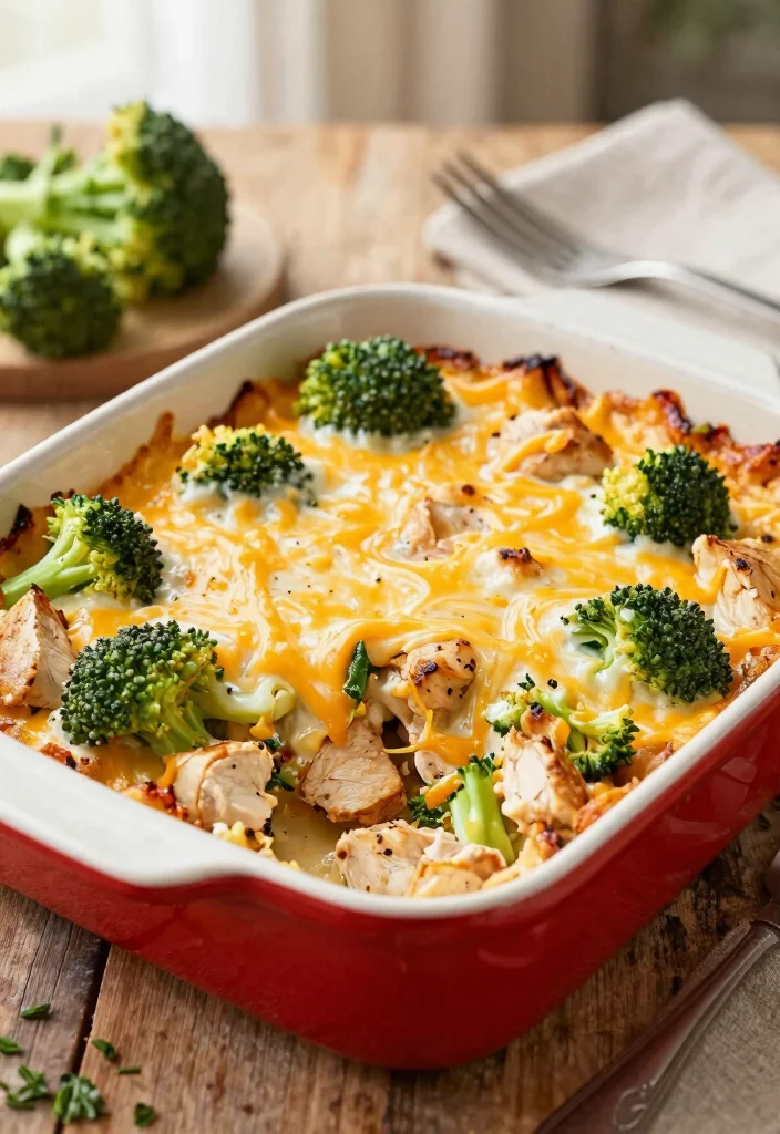 8 Creamy Healthy Chicken Casserole Recipes Comforting and Nutritious - 2. Cheesy Broccoli Chicken Casserole 1