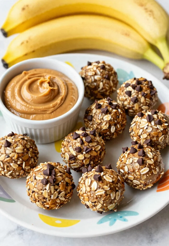 8 Easy Healthy After School Snacks Kids and Teens Will Actually Love - 2. Banana Oat Energy Bites 1