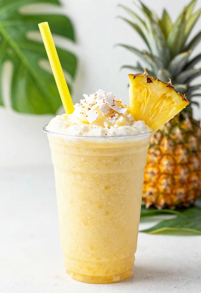 8 Easy Healthy After School Snacks Kids and Teens Will Actually Love - 7. Pineapple Coconut Smoothie 1