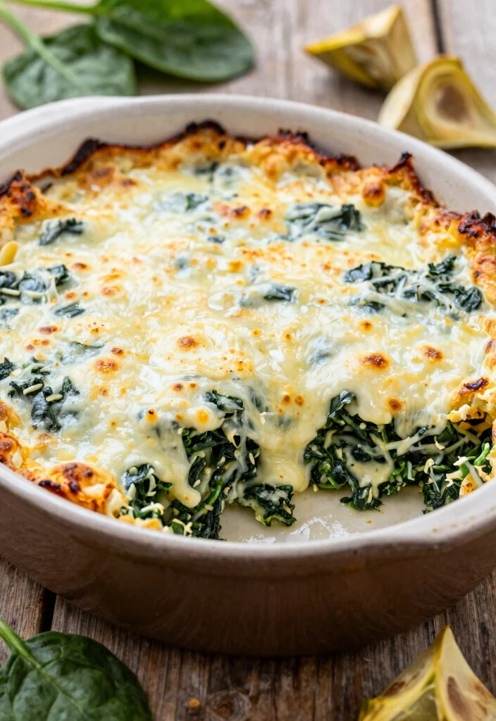 8 Easy Healthy Casserole Recipes for Dinner: Hearty and Nutritious - 3. Cheesy Spinach & Artichoke Casserole 1