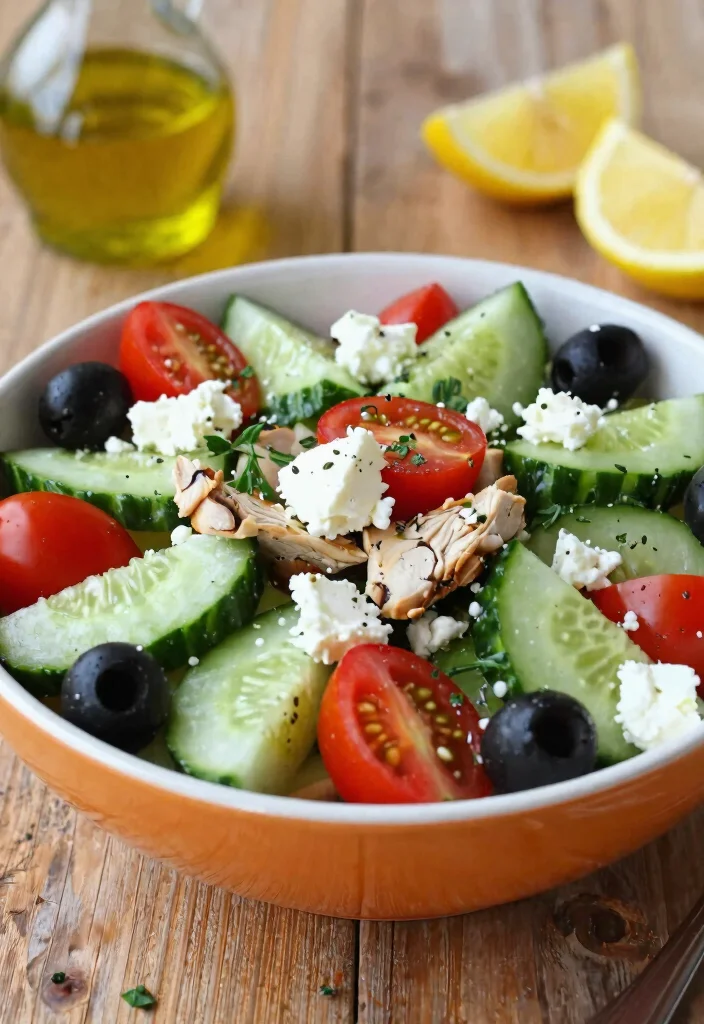 8 Easy Healthy Chicken Salad Recipes Light Creamy and Crowd Pleasing - 2. Mediterranean Chicken Salad 1
