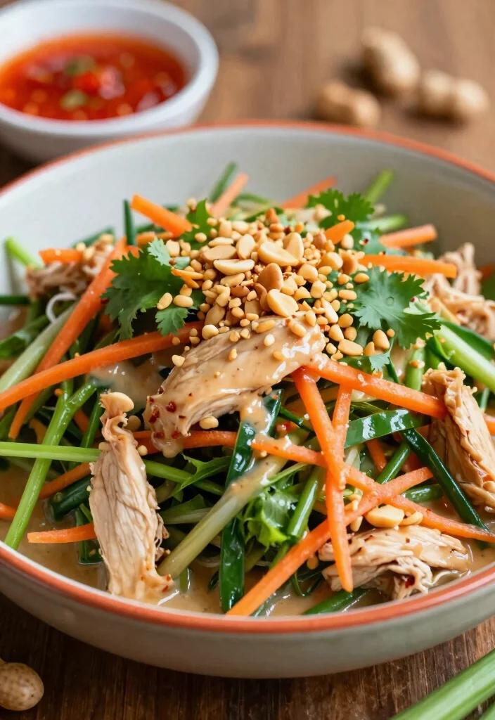 8 Easy Healthy Chicken Salad Recipes Light Creamy and Crowd Pleasing - 4. Spicy Thai Chicken Salad 1