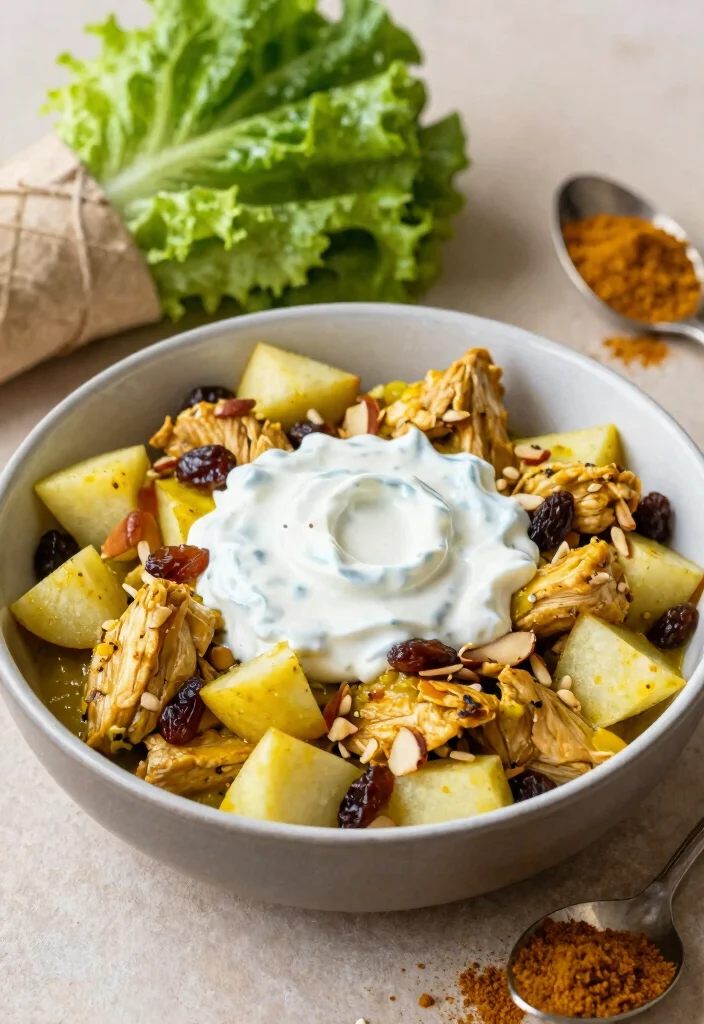 8 Easy Healthy Chicken Salad Recipes Light Creamy and Crowd Pleasing - 5. Curried Chicken Salad 1