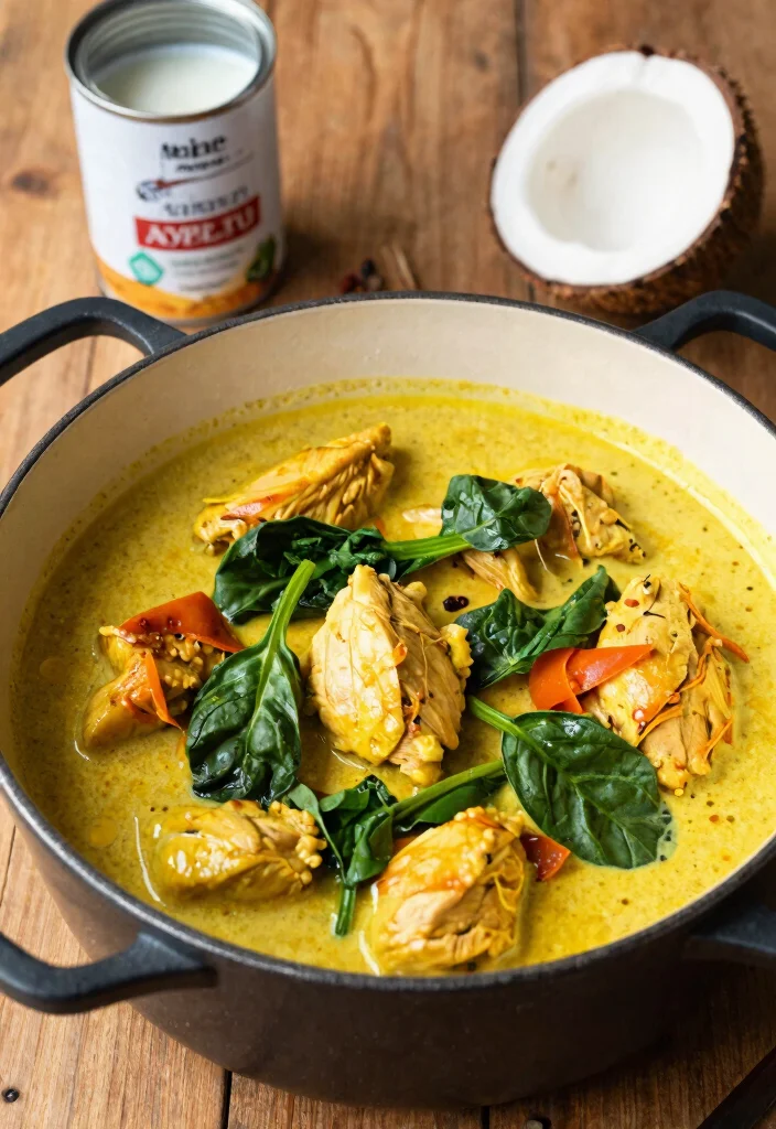 8 Easy Healthy Crockpot Chicken Recipes Just Set It and Forget It - 5. Coconut Curry Chicken 1