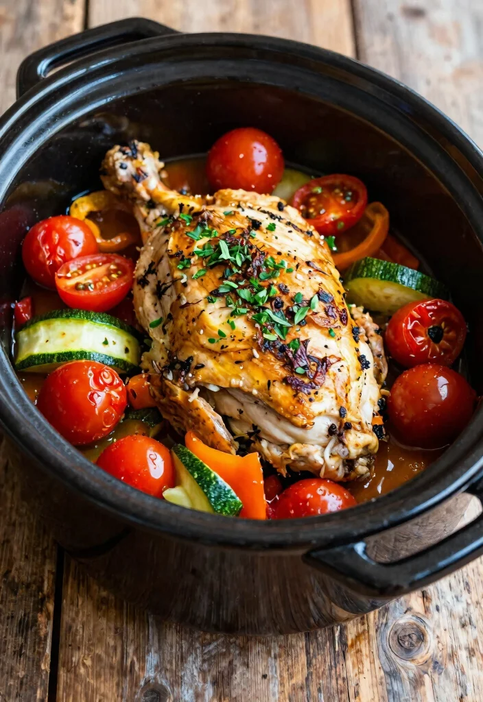 8 Easy Healthy Crockpot Chicken Recipes Just Set It and Forget It - 6. Italian Herb Chicken 1
