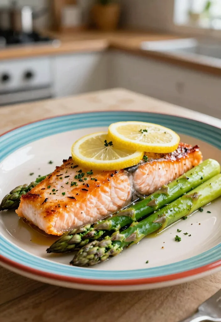 8 Easy Healthy Dinner Recipes the Whole Family Will Love - 4. Baked Salmon with Asparagus 1