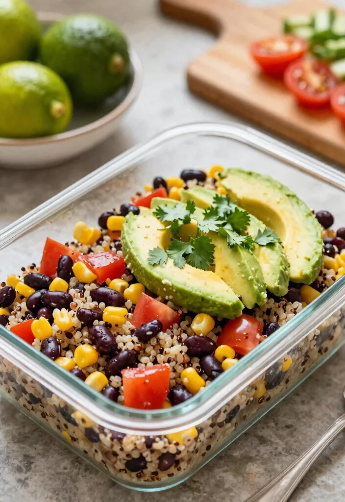 8 Easy Healthy Lunch Meal Prep Ideas Perfect for Busy Weekdays - 1. Quinoa & Black Bean Salad Bowls 1