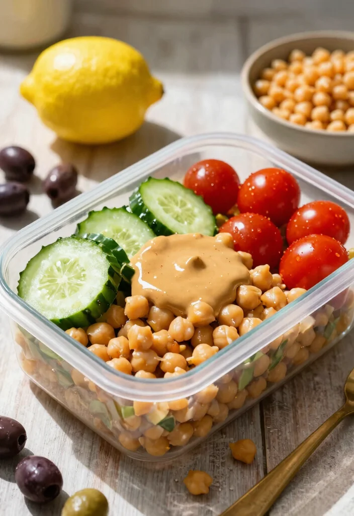 8 Easy Healthy Lunch Meal Prep Ideas Perfect for Busy Weekdays - 2. Mediterranean Chickpea Bowls 1