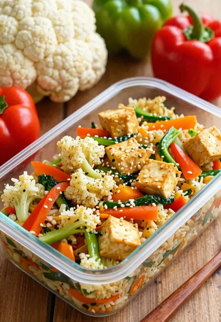 8 Easy Healthy Lunch Meal Prep Ideas Perfect for Busy Weekdays - 5. Cauliflower Rice Stir-Fry 1