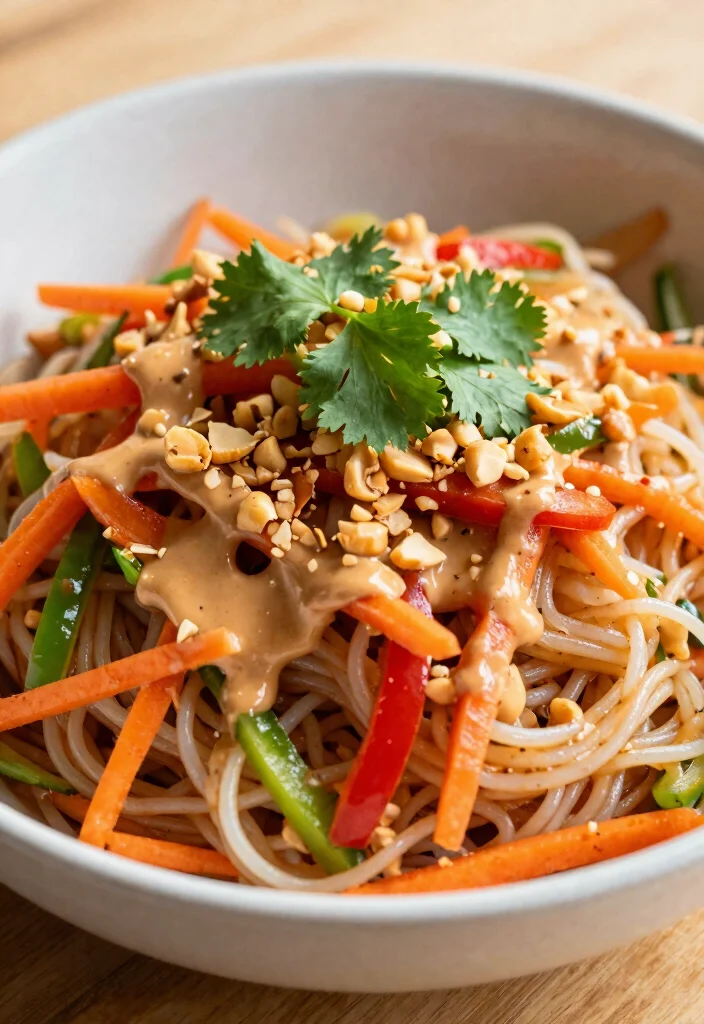 8 Easy Healthy Pasta Salad Recipes Perfect for Potlucks and Meal Prep - 7. Thai Peanut Noodle Salad 1