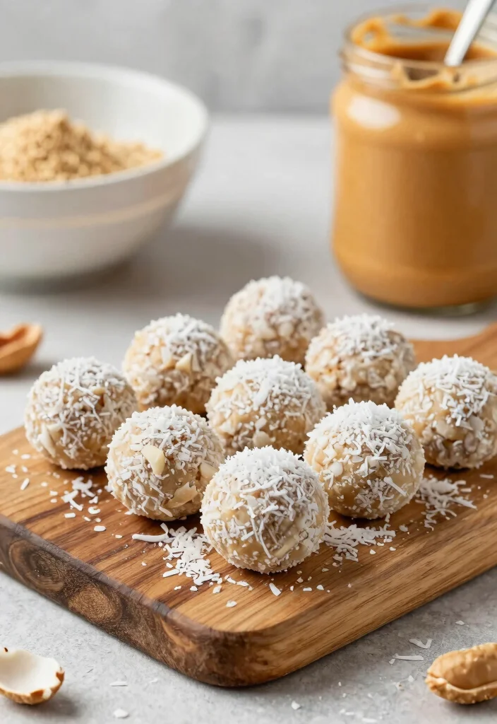 8 Easy Healthy Peanut Butter Balls No Bake and Protein Packed - 3. Coconut Peanut Butter Bliss Balls 1