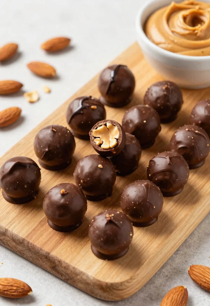 8 Easy Healthy Peanut Butter Balls No Bake and Protein Packed - 6. Almond Joy Peanut Butter Balls 1