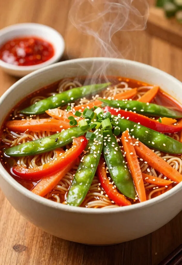 8 Easy Healthy Ramen Noodle Recipes Light Flavorful and Slurp Worthy - 1. Spicy Sesame Vegetable Ramen 1